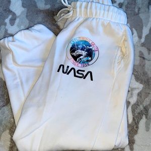 White Nasa Sweats